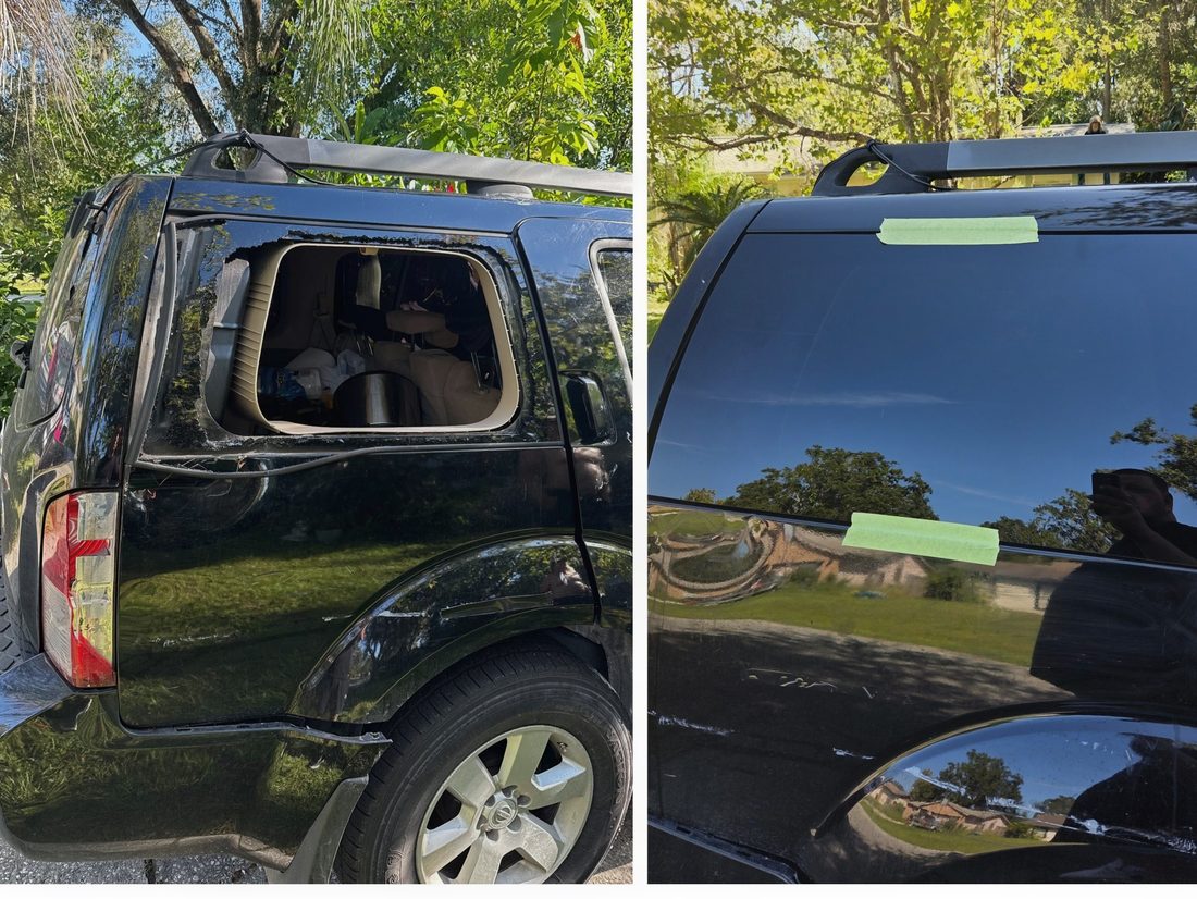 Quarter glass replacement in Tampa